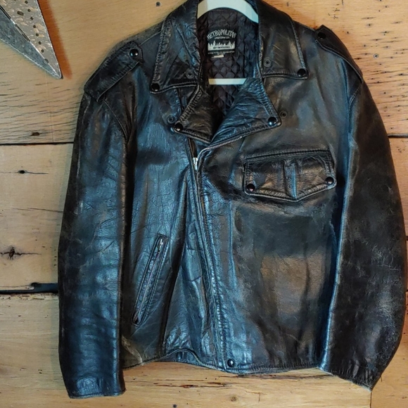 metropolitan Other - Vintage Cop Leather Jacket